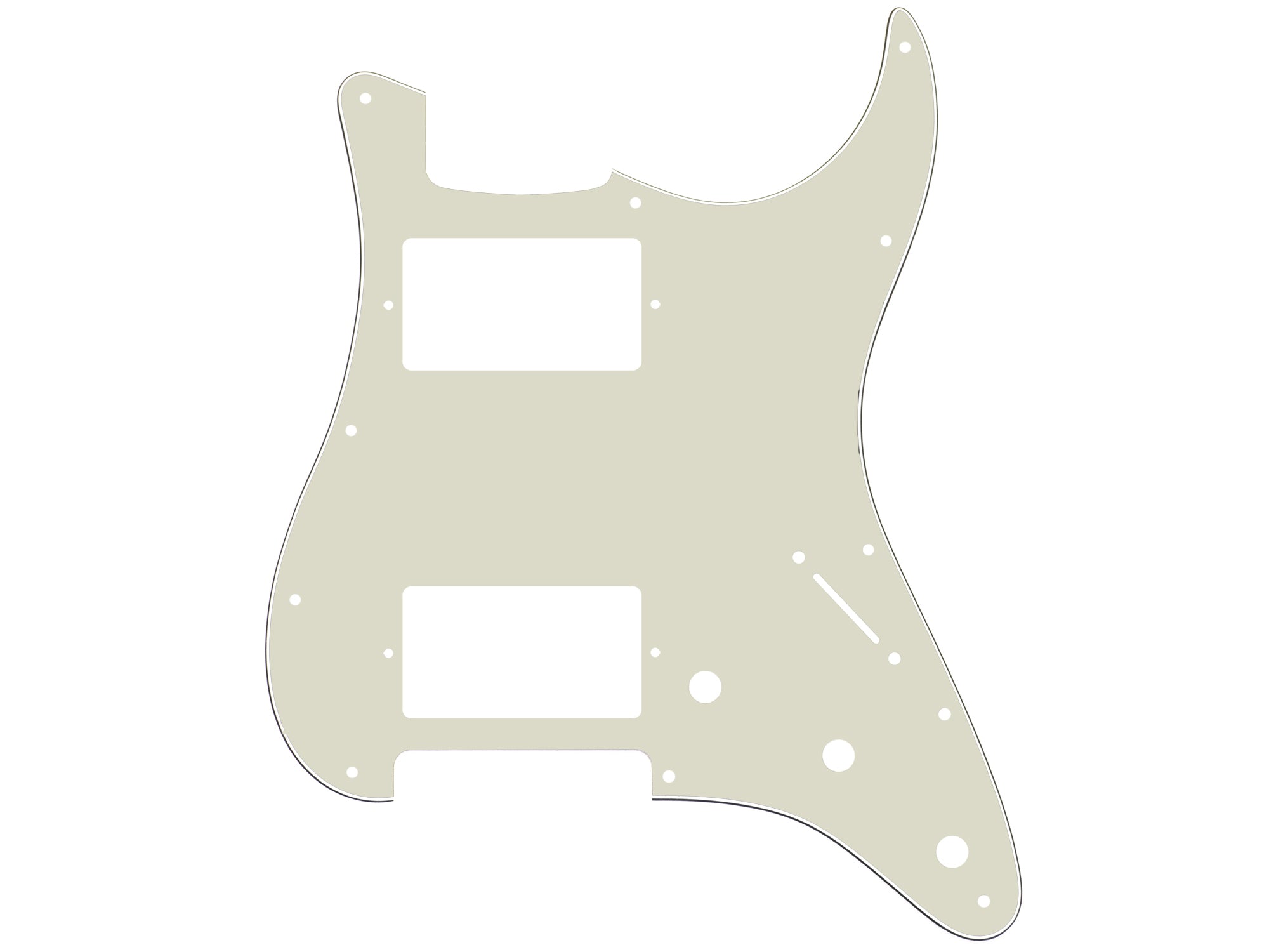 HH Pickguard for Strat® (Modern 11 Hole)