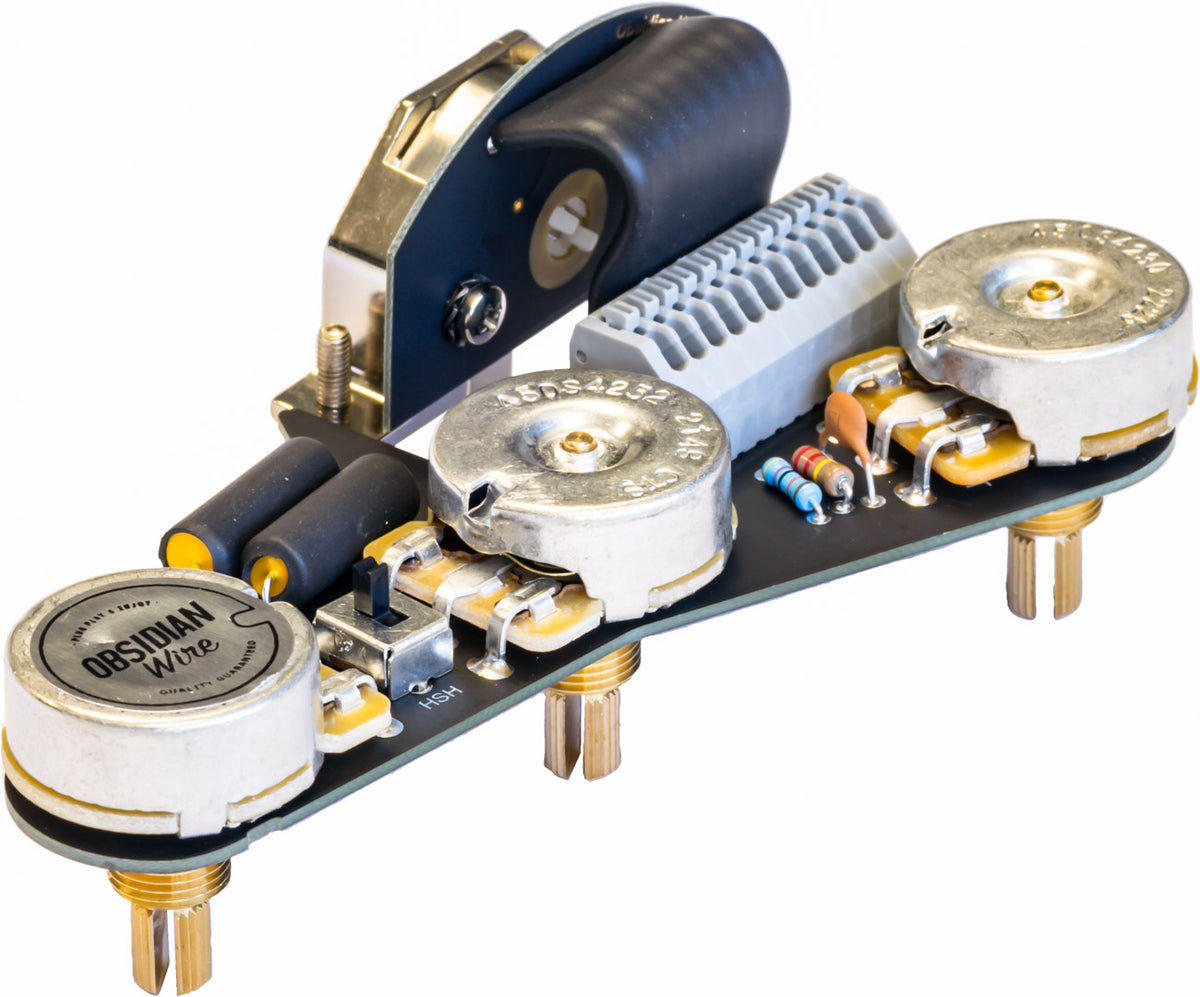 ObsidianWire HSS wiring harness for Stratocaster