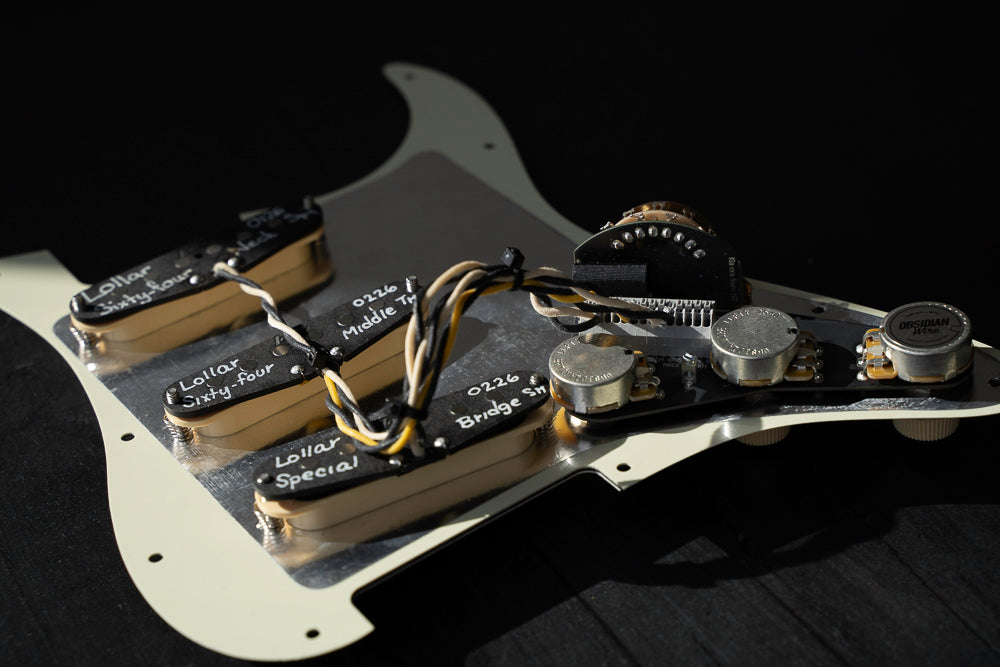 Custom Works: Lollar Loaded Pickguard for Strat® LEFTY!