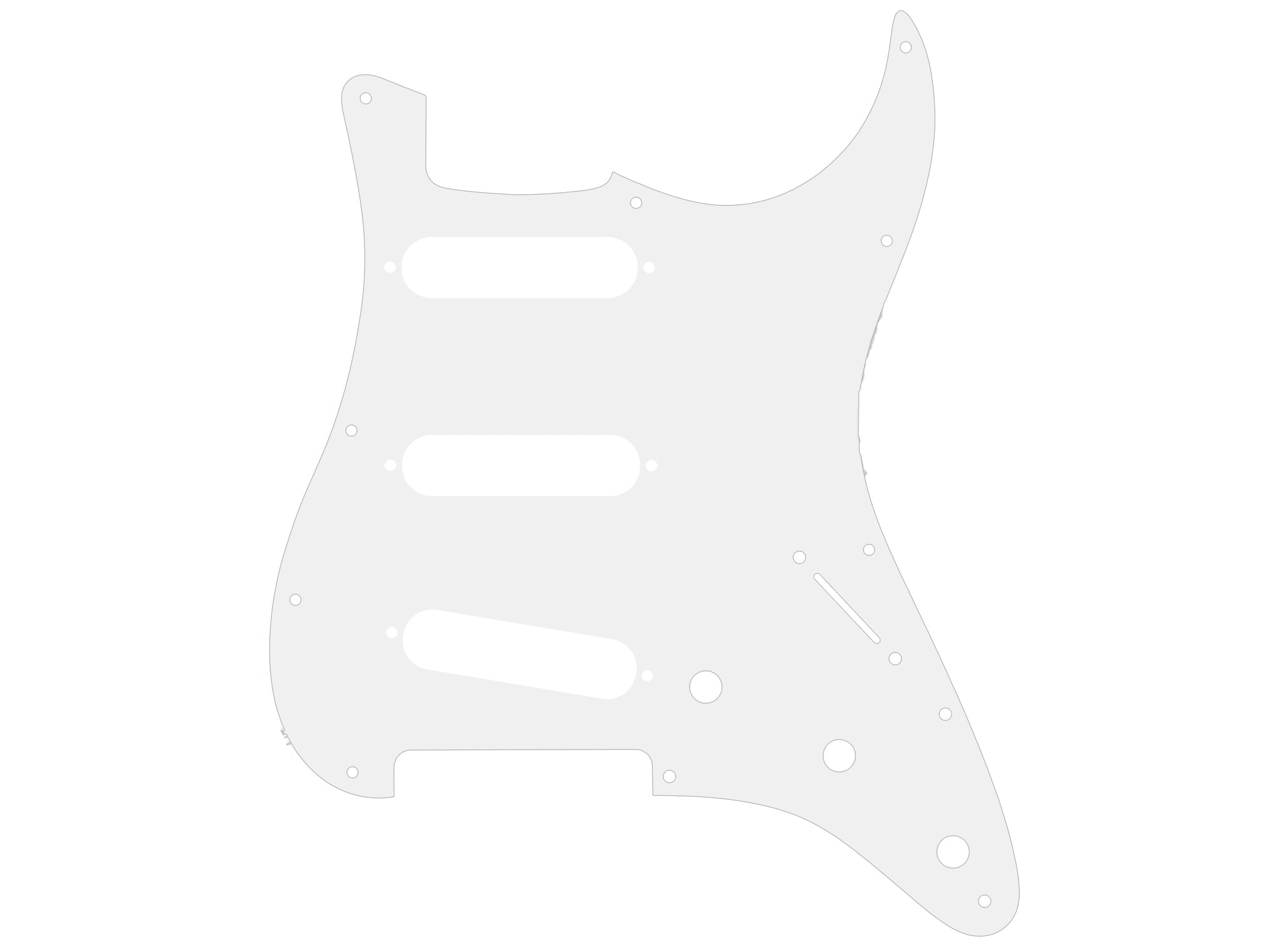 Schlagbrett für SSS Stratocaster® (Modern 11 Loch)