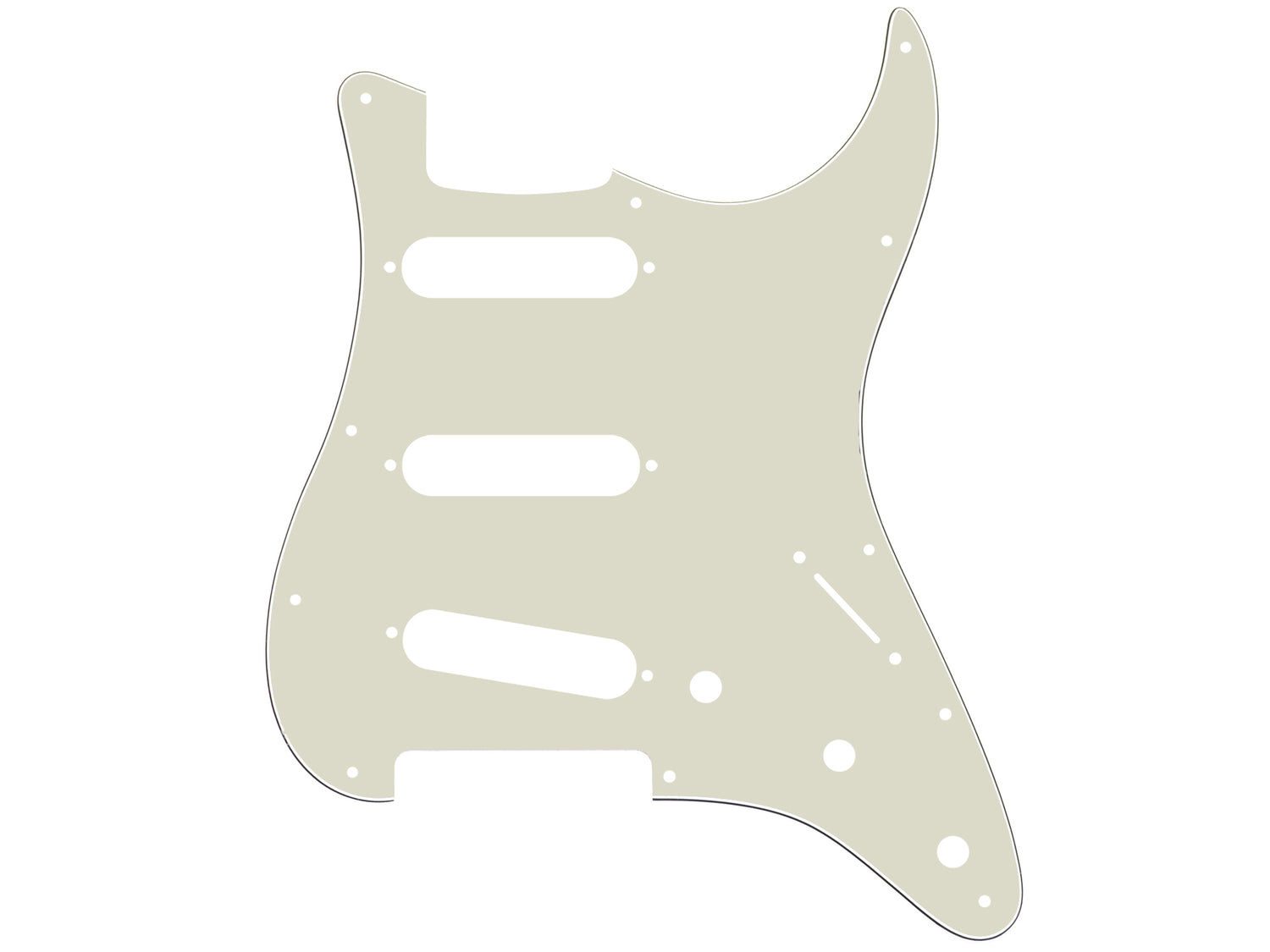 Schlagbrett für SSS Stratocaster® (Modern 11 Loch)